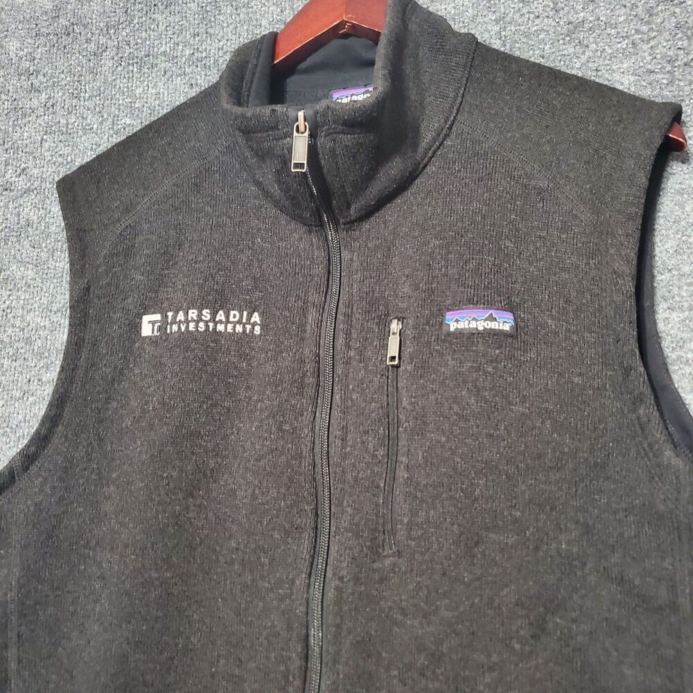 Patagonia Better Sweater Vest Mens Large Charcoal Gray Fleece Outdoor Casual